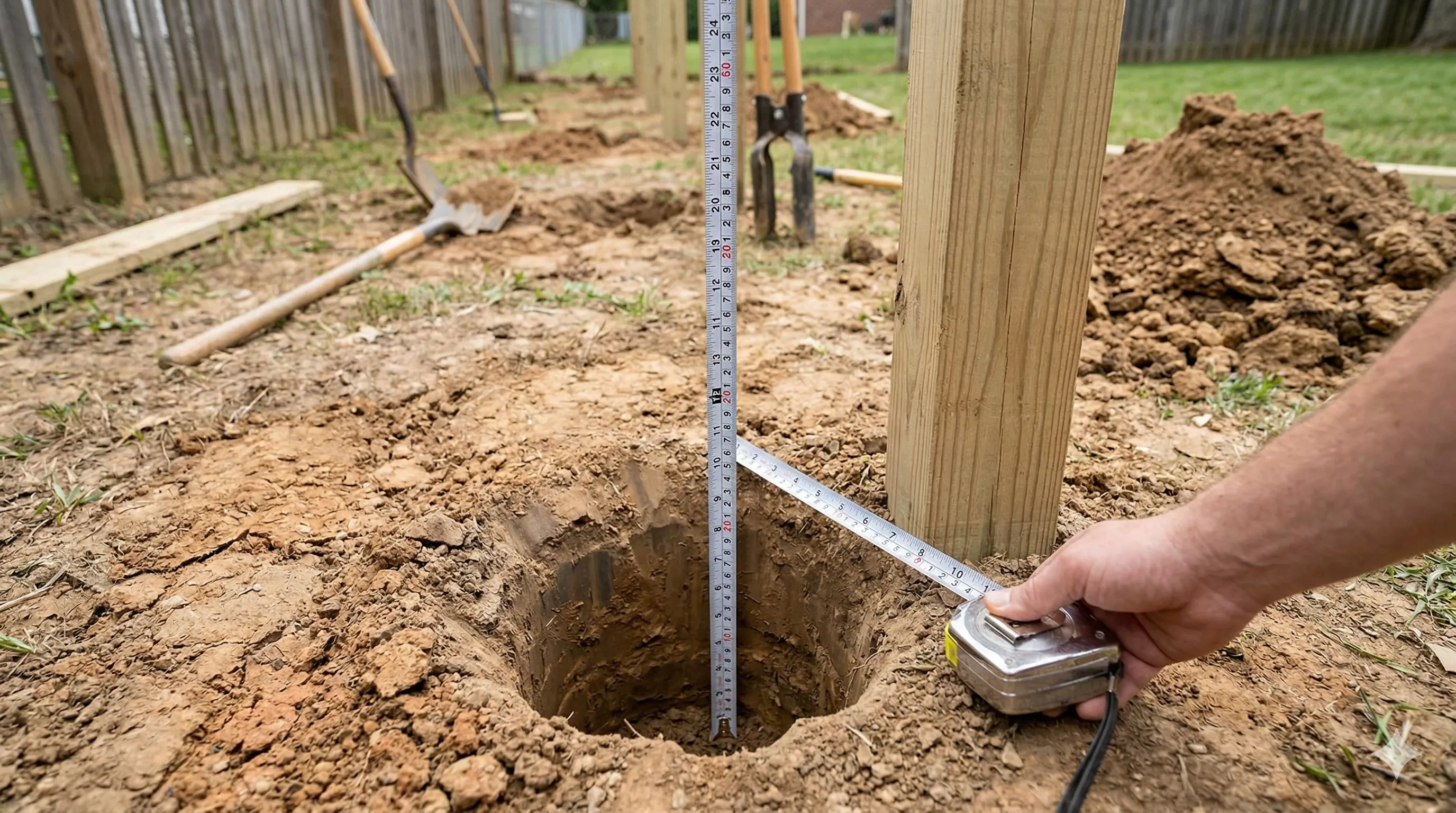 How Deep Should Fence Posts Be