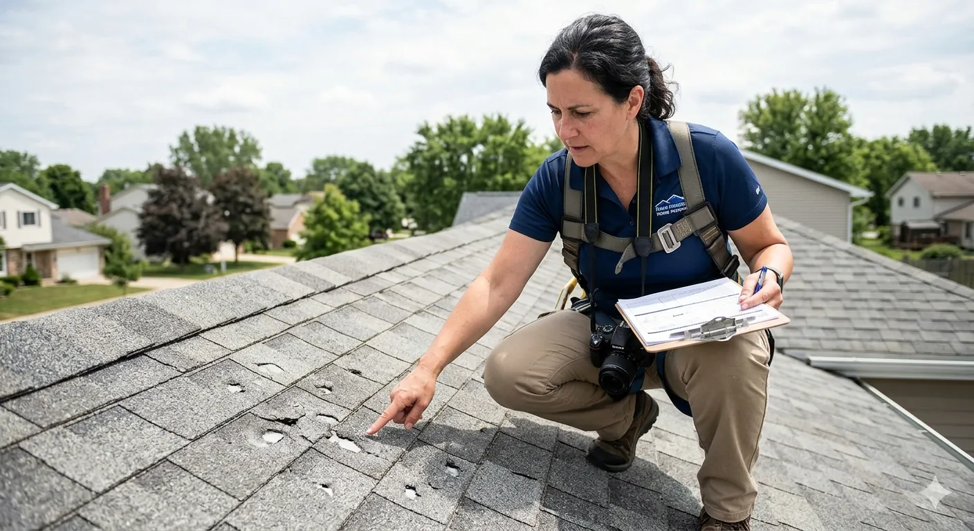 How Much Hail Damage to Replace Roof