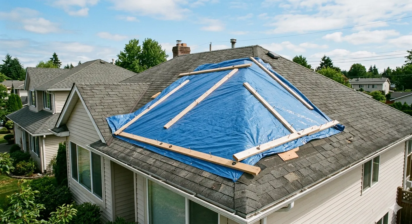How to Tarp a Roof